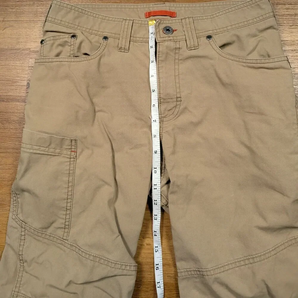 LL Bean Riverton Pants Mens 30x32(31) Beige Hiking Outdoor Utility Cargo